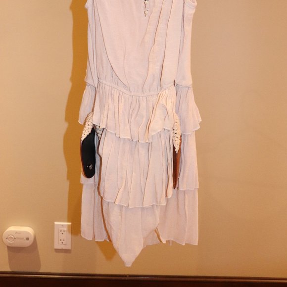 Pink Dress with Lace Belt - Picture 2 of 2